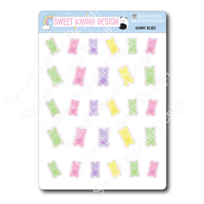 Kawaii Gummy Bear Stickers