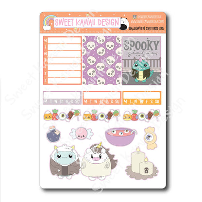 Weekly Kit - Halloween Critters - SIZE OPTIONS AVAILABLE