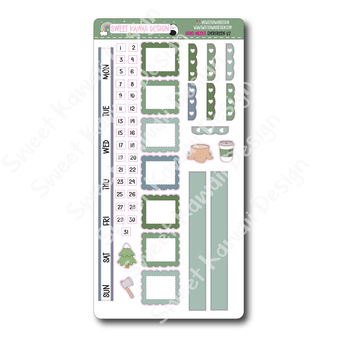 Weekly Kit - Evergreen - SIZE OPTIONS AVAILABLE