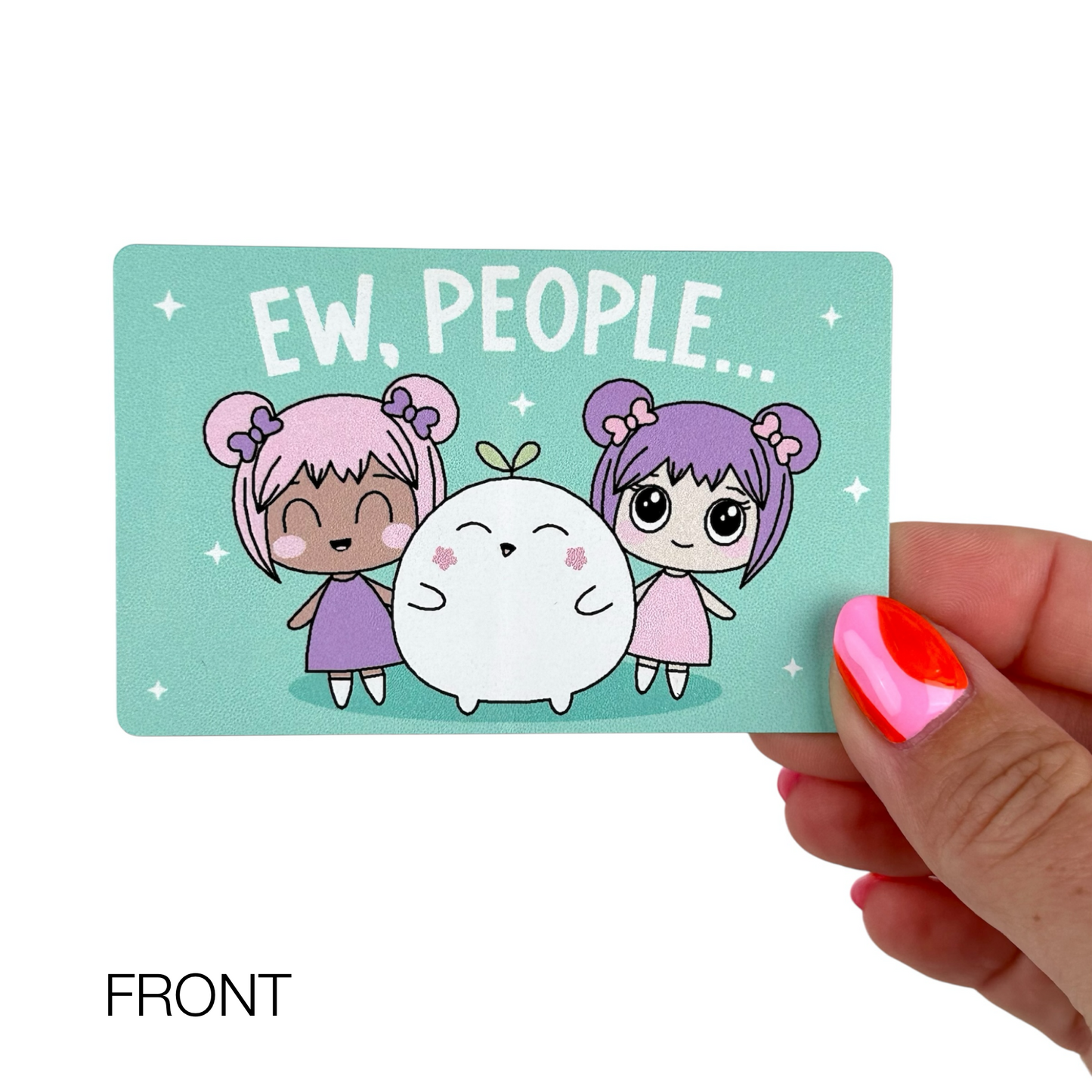 Metal Washi Card - Ew, People/Recharge