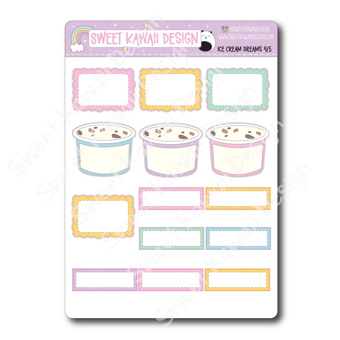 Weekly Kit - Ice Cream Dreams - SIZE OPTIONS AVAILABLE