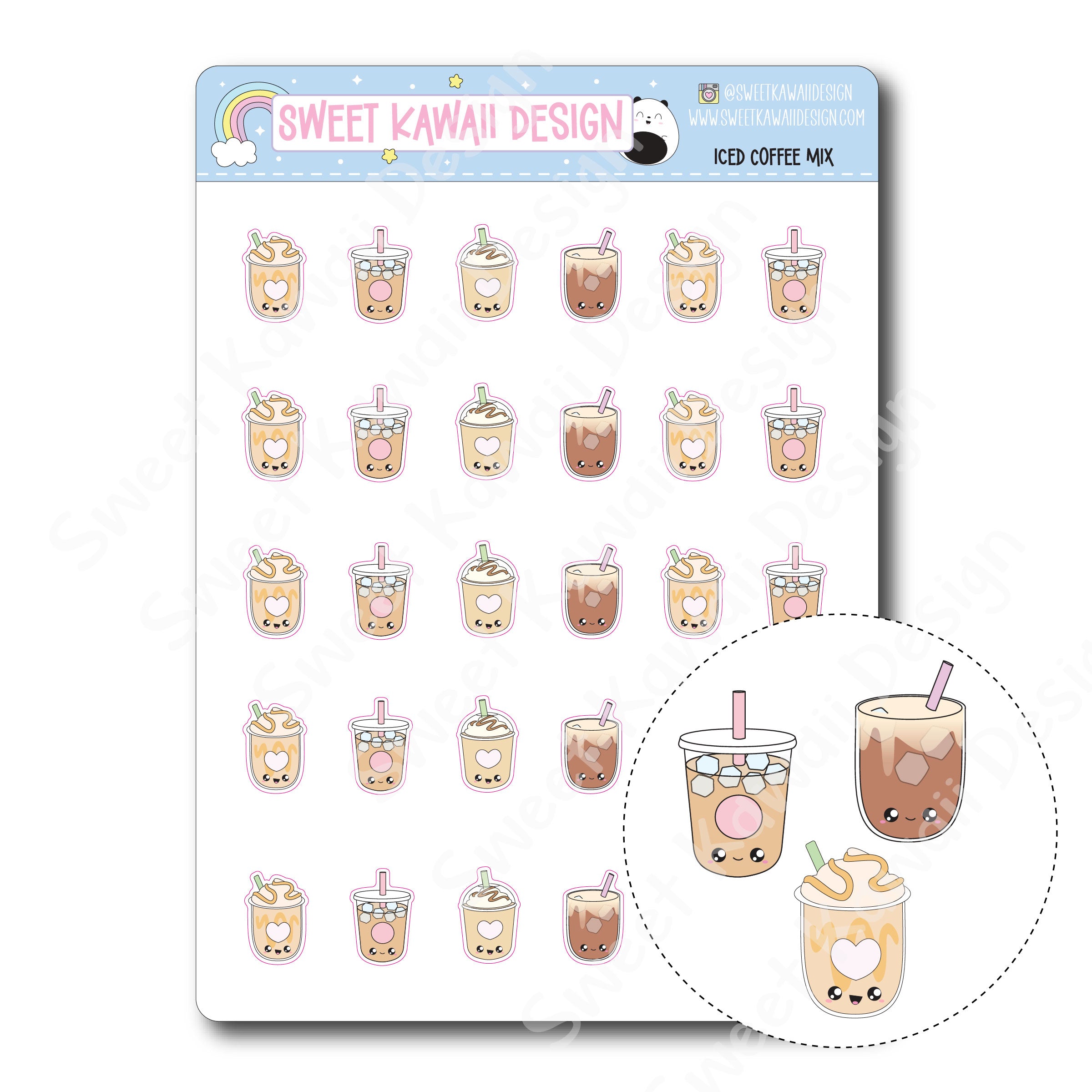 Kawaii Sewing Stickers - Mix – Sweet Kawaii Design