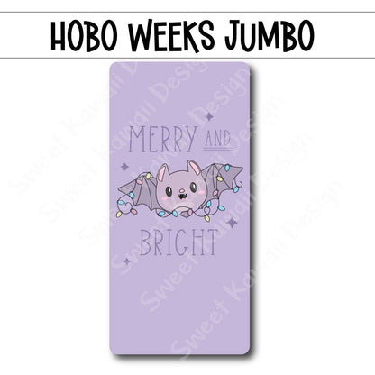 Kawaii Jumbo Sticker - Bats Merry and Bright - Size Options Available