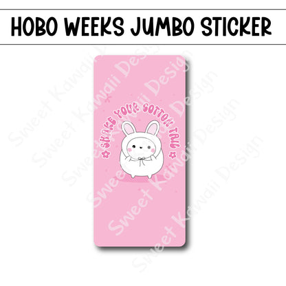 Kawaii Jumbo Sticker - Cotton Tail  - Size Options Available