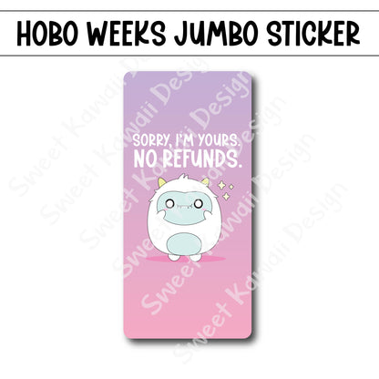 Kawaii Jumbo Sticker - No Refunds  - Size Options Available