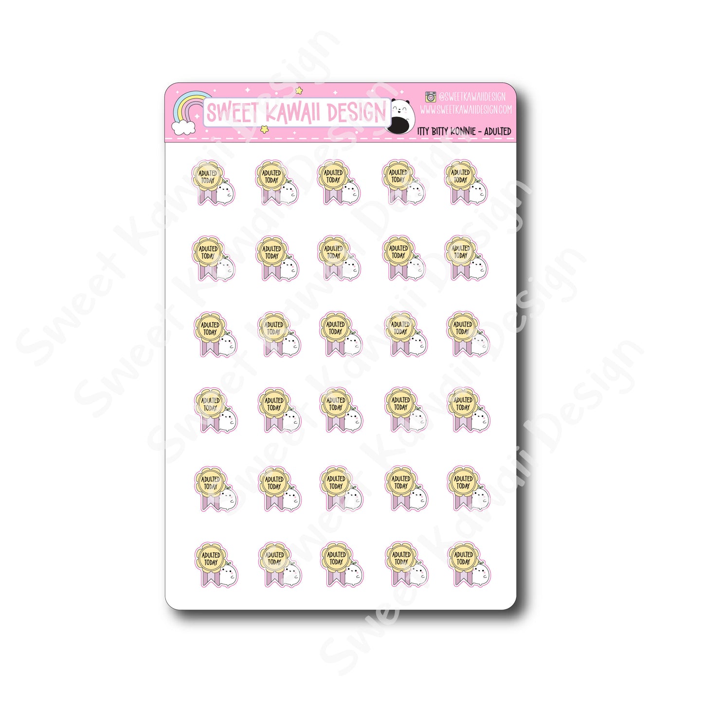 Kawaii Konnie Stickers - Adulted