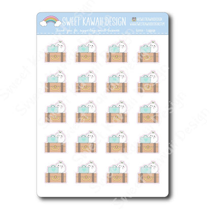 Kawaii Konnie Stickers - Luggage