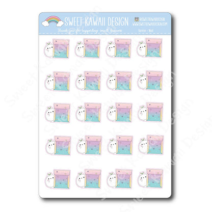 Kawaii Konnie Stickers - Mail