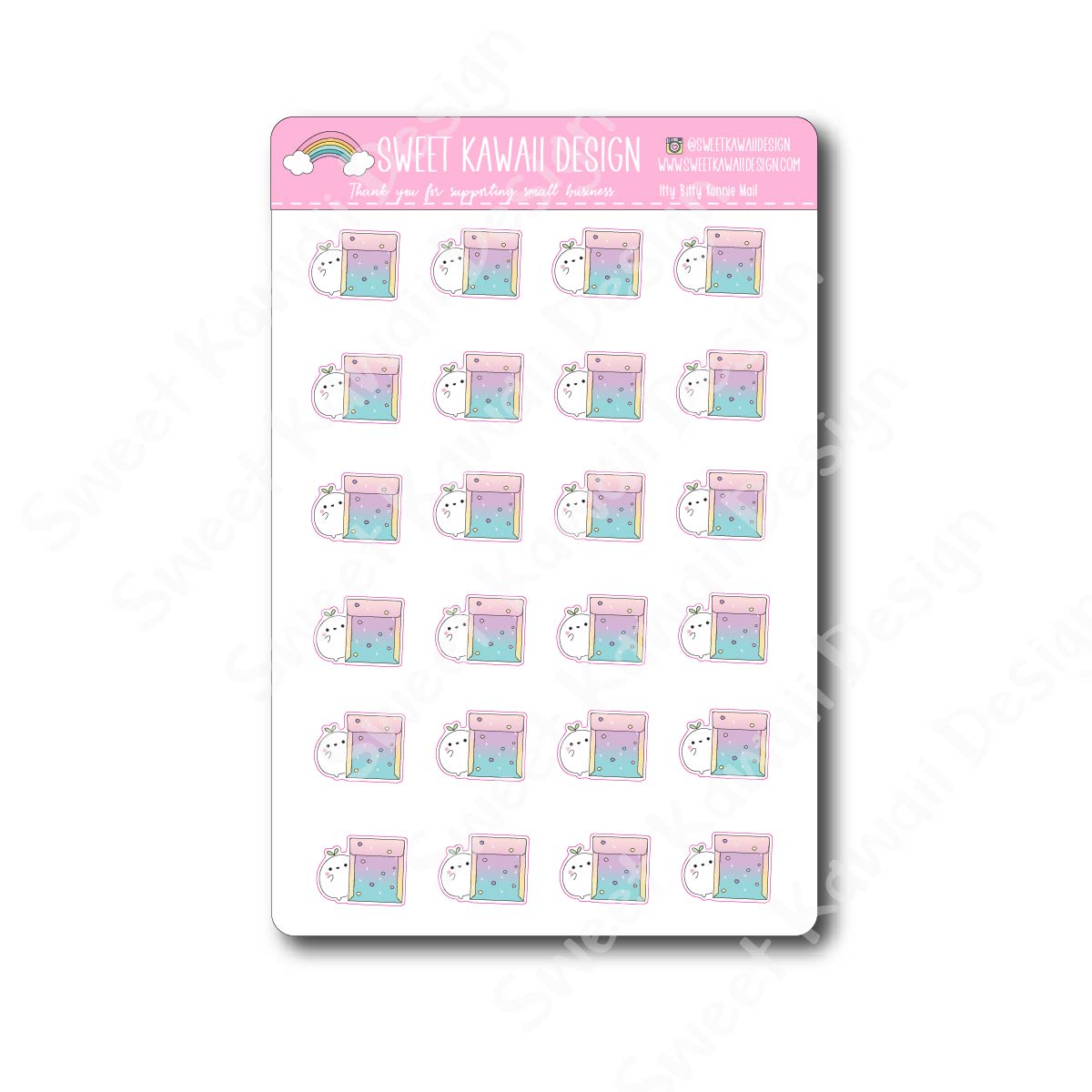 Kawaii Konnie Stickers - Mail