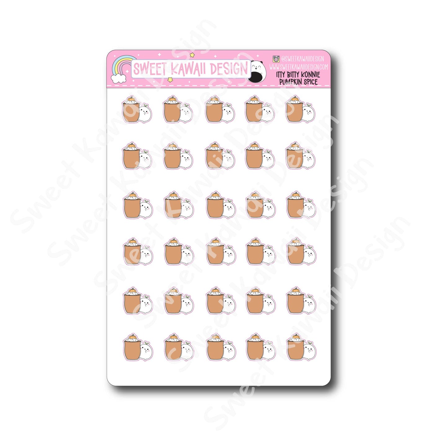 Kawaii Konnie Stickers - Pumpkin Spice