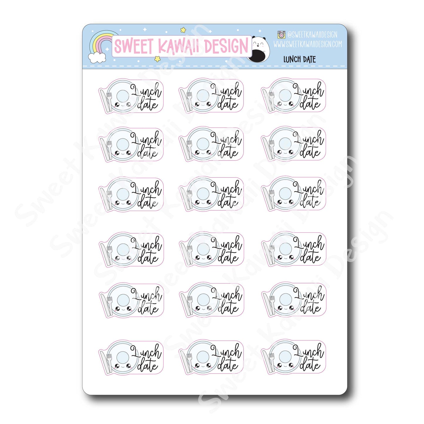 Kawaii Lunch Date Stickers