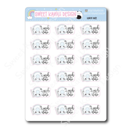 Kawaii Lunch Date Stickers