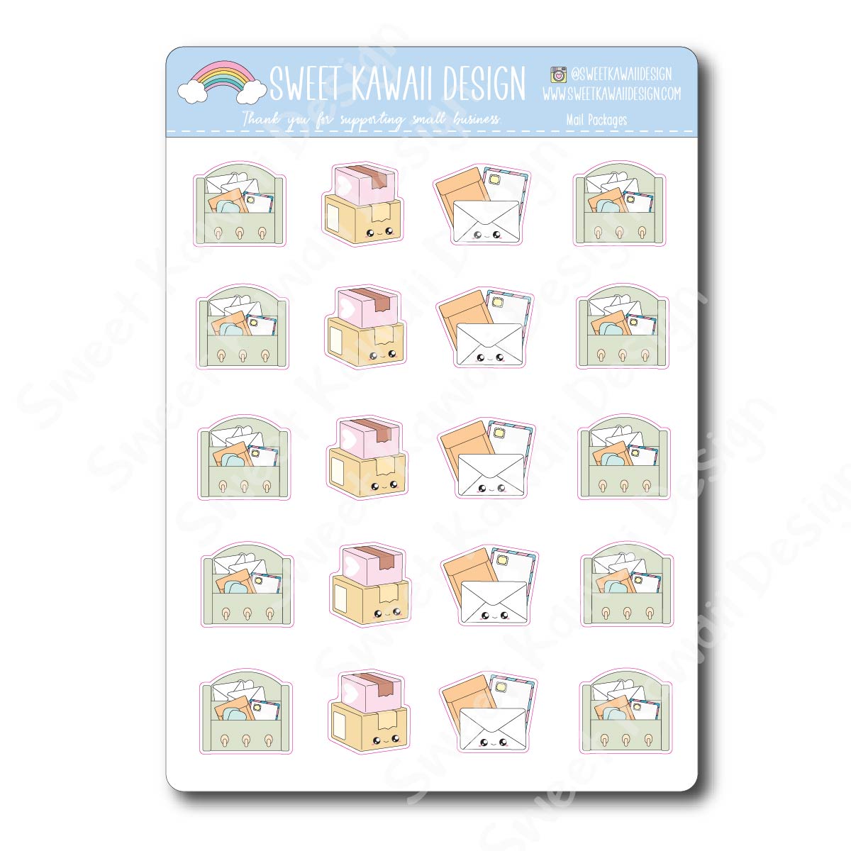 Kawaii Mail/Package Stickers