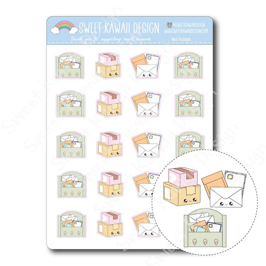 Kawaii Mail/Package Stickers