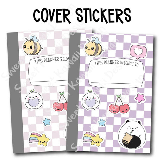 Planner Cover Stickers Colors and Sizes Available