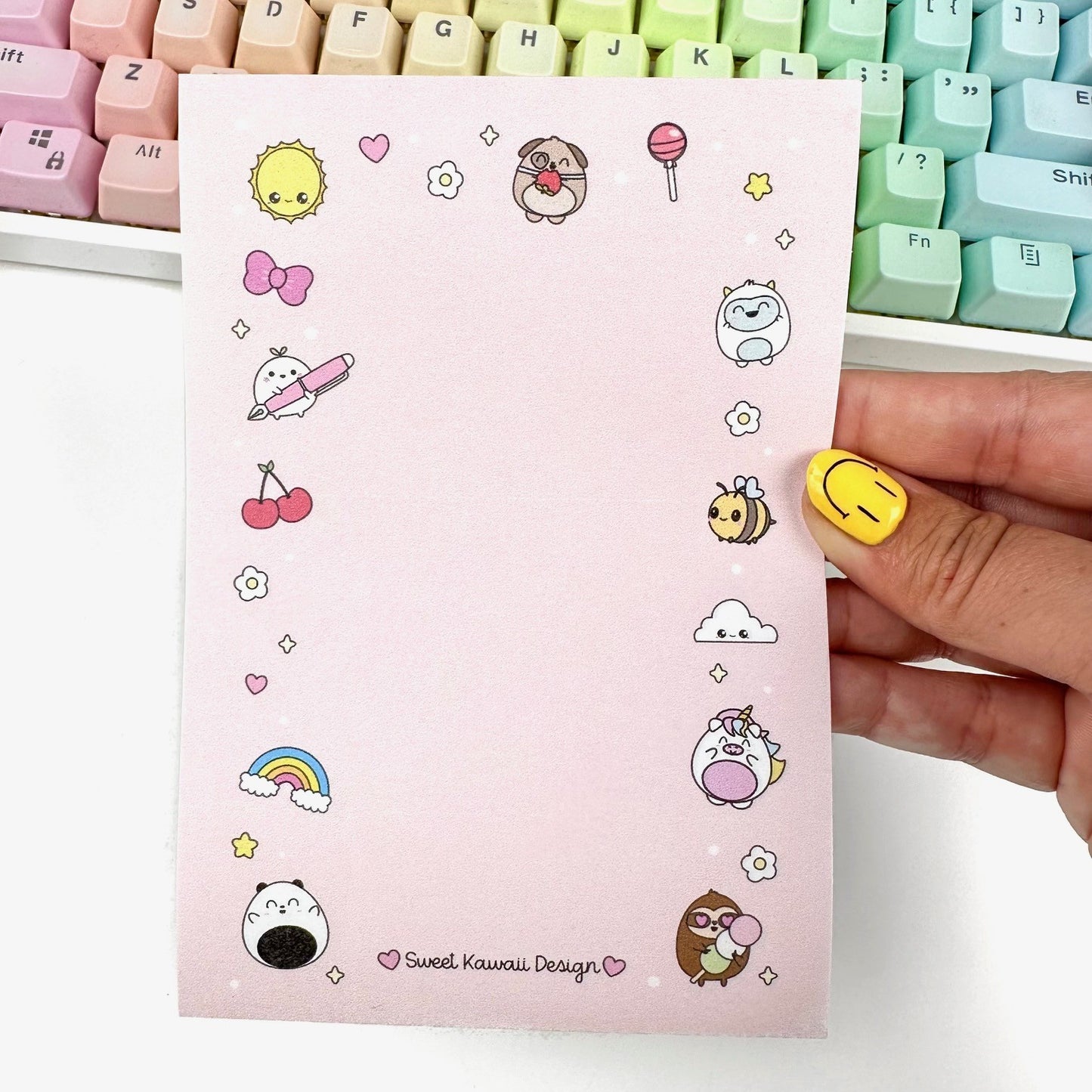 4x6 Sticky Notepad - Kawaii Critters