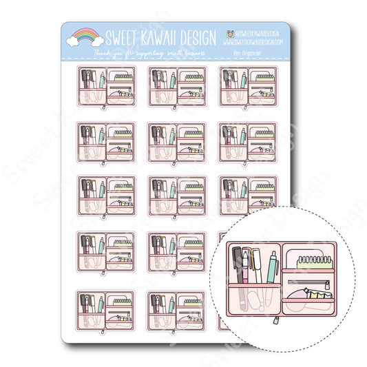 Kawaii Pen Organizer Stickers