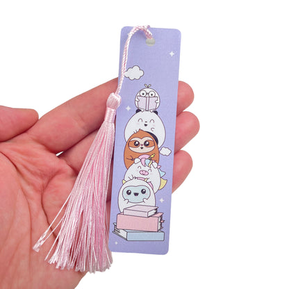 Metal Bookmark - Reading Critters - 2 sizes available