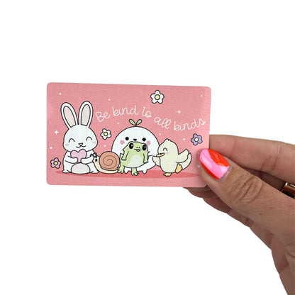 Metal Washi Card - Be Kind