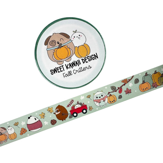 Kawaii Fall Critters Tape 15mm x 10m