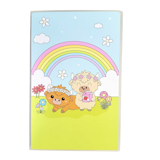 6x9 Large Sticker Album - Highland Cows