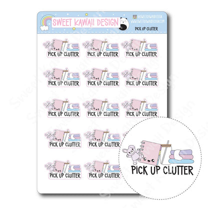 Kawaii Pick Up Clutter Stickers