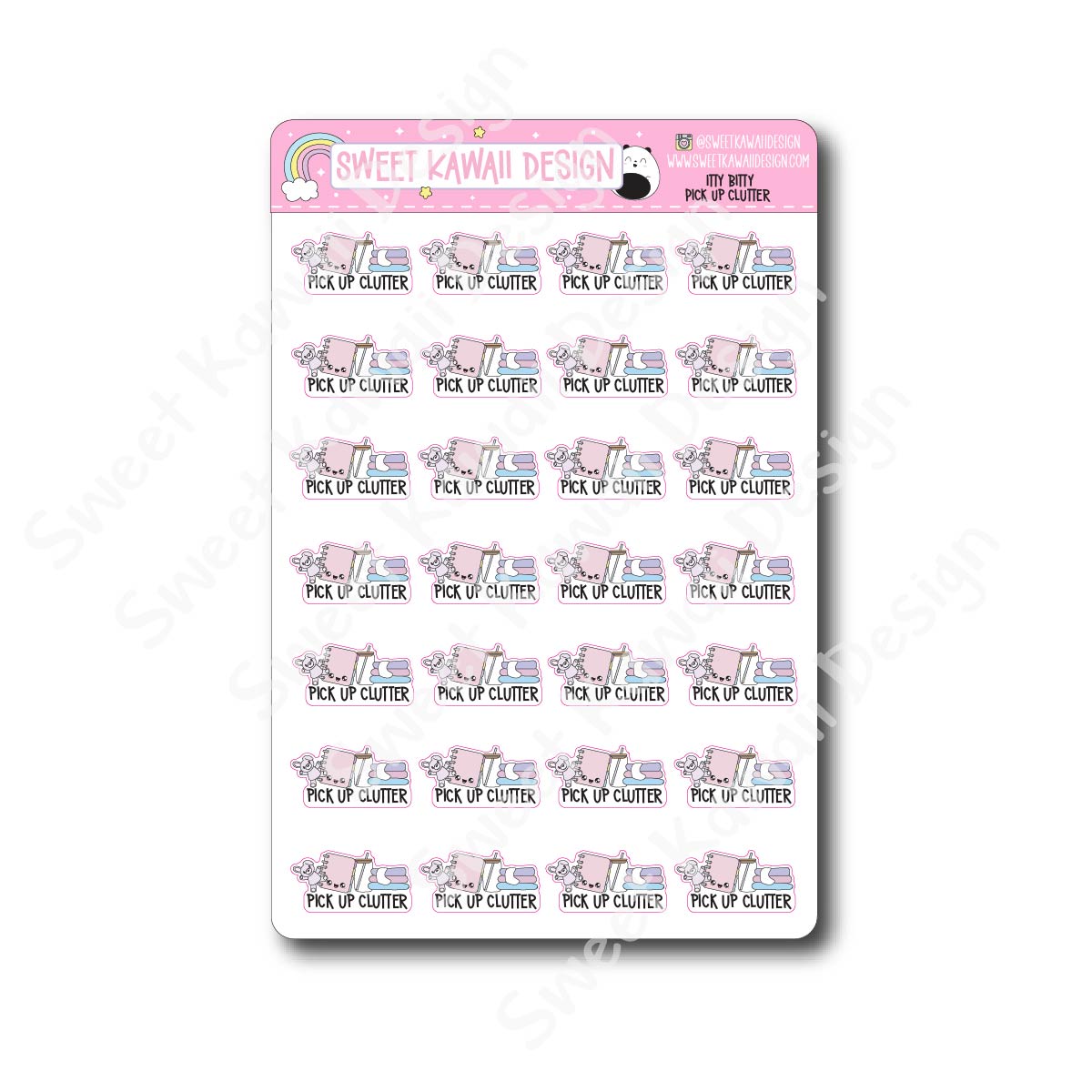 Kawaii Pick Up Clutter Stickers