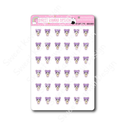 Kawaii Pixie Stickers - Groceries