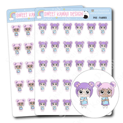 Kawaii Pixie Stickers - Planner