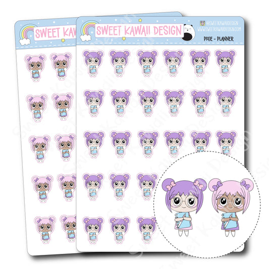 Kawaii Pixie Stickers - Planner