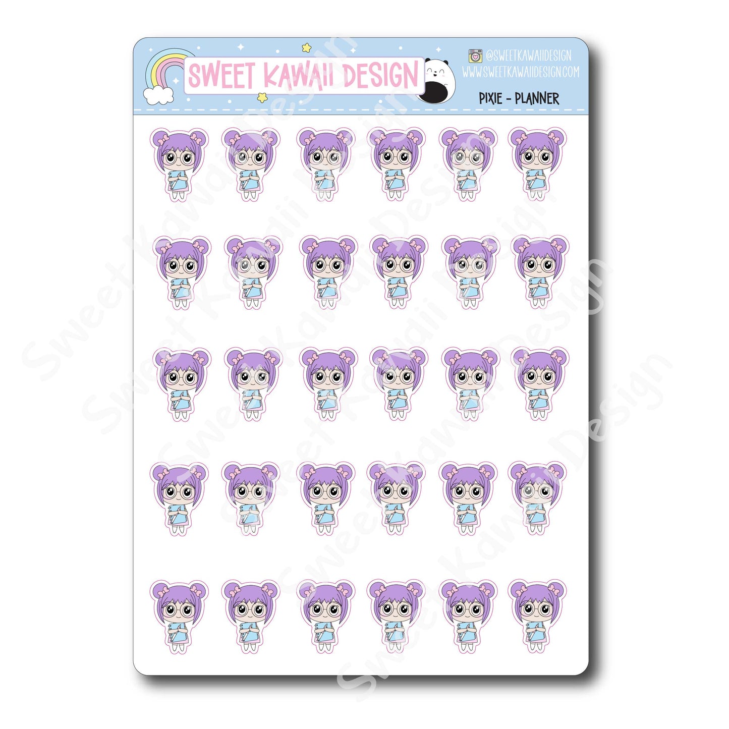 Kawaii Pixie Stickers - Planner