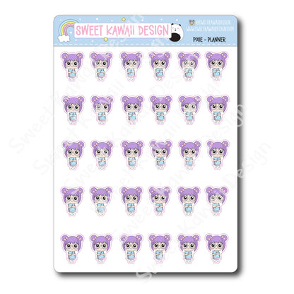 Kawaii Pixie Stickers - Planner