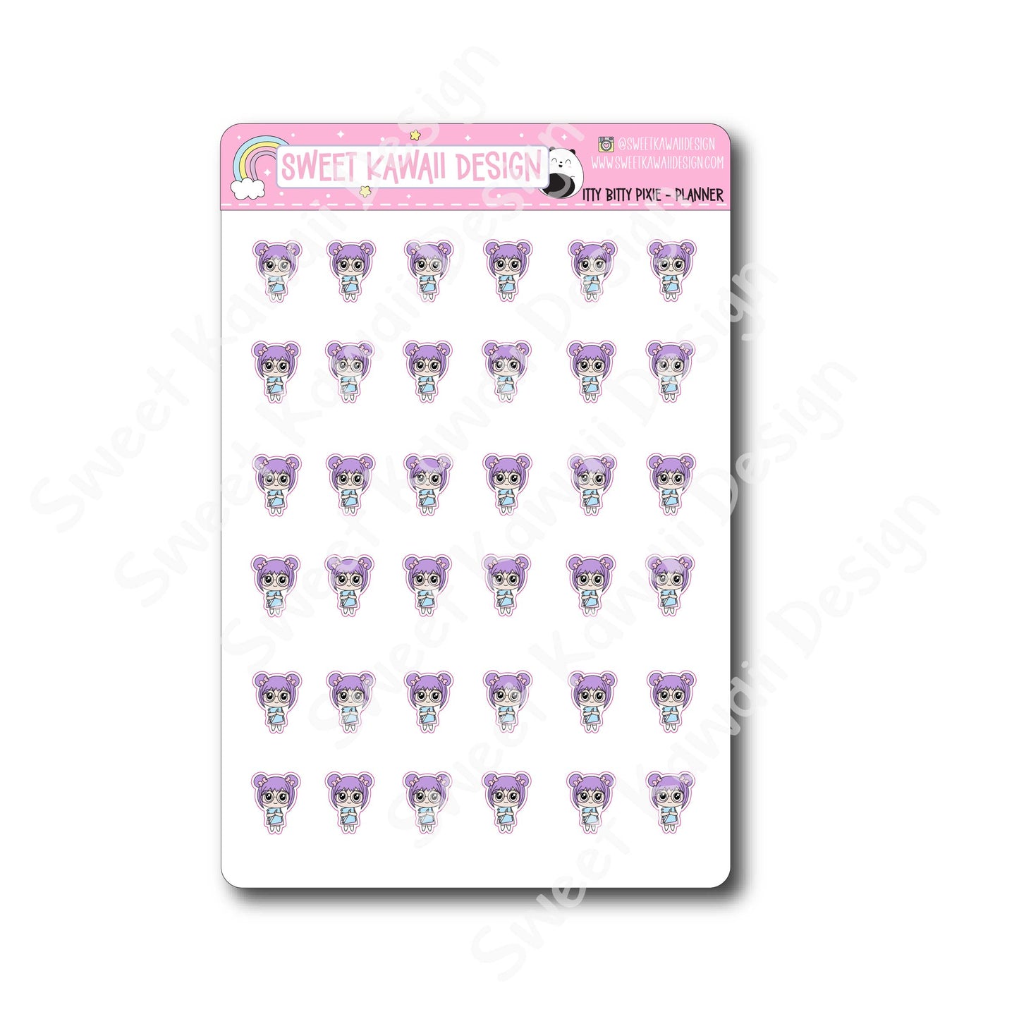 Kawaii Pixie Stickers - Planner