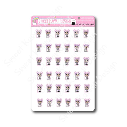 Kawaii Pixie Stickers - Treadmill