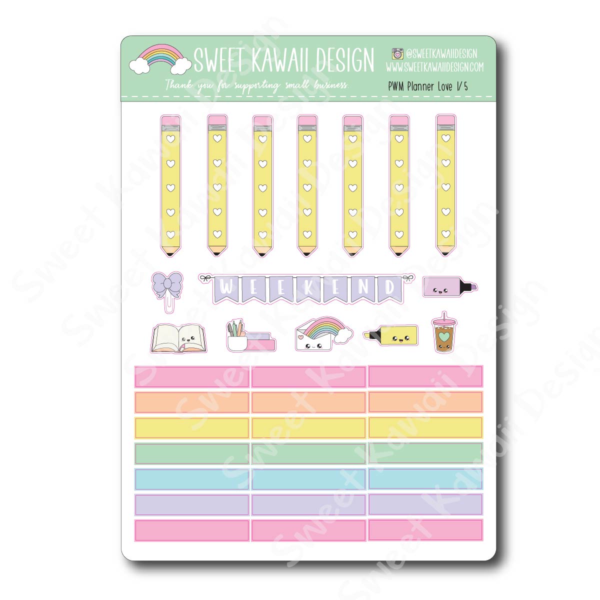 Weekly Kit  - Planner Love 23 HORIZONTAL