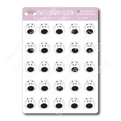 Kawaii Poe Mood Stickers