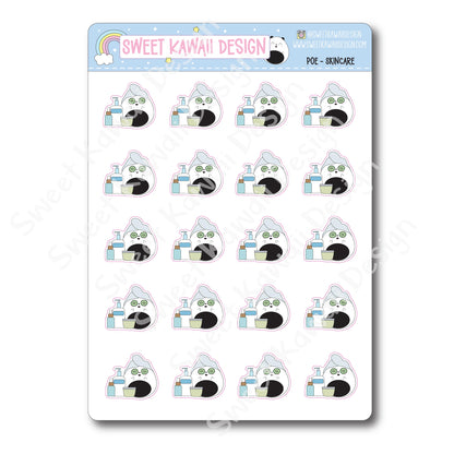 Kawaii Poe Stickers - Skincare