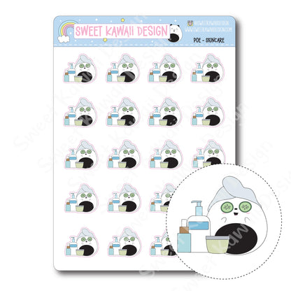 Kawaii Poe Stickers - Skincare