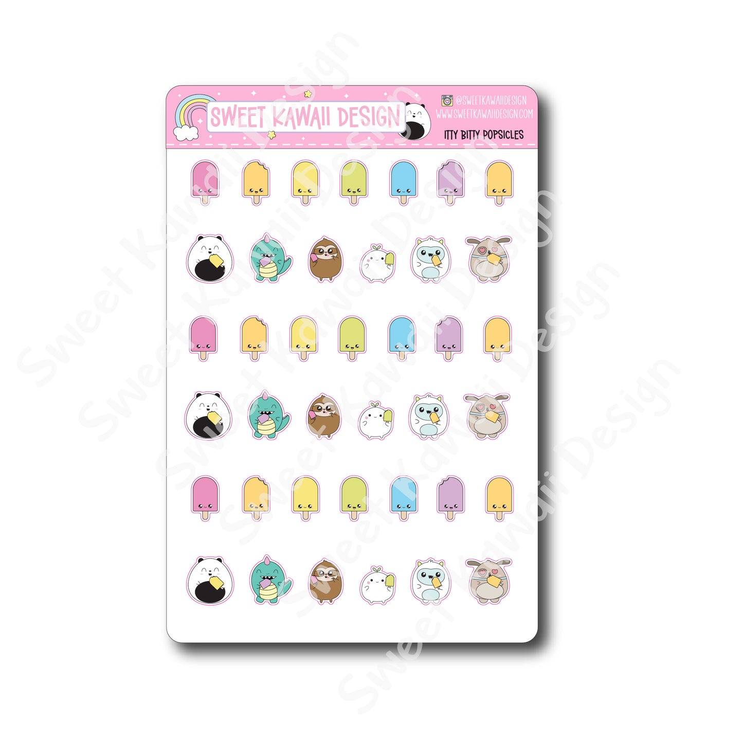 Kawaii Popsicle Stickers