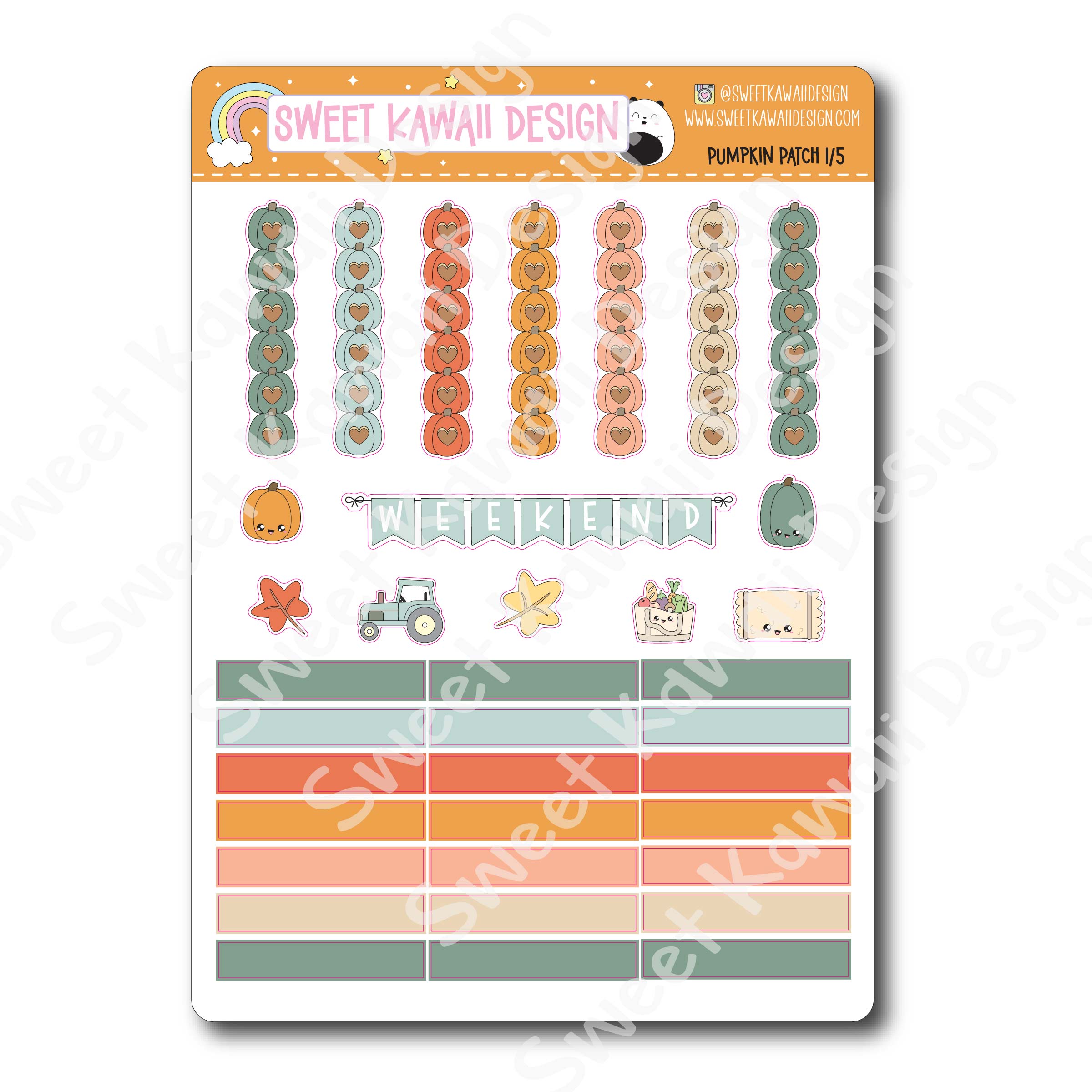 Weekly Kit - Pumpkin Patch - SIZE OPTIONS AVAILABLE