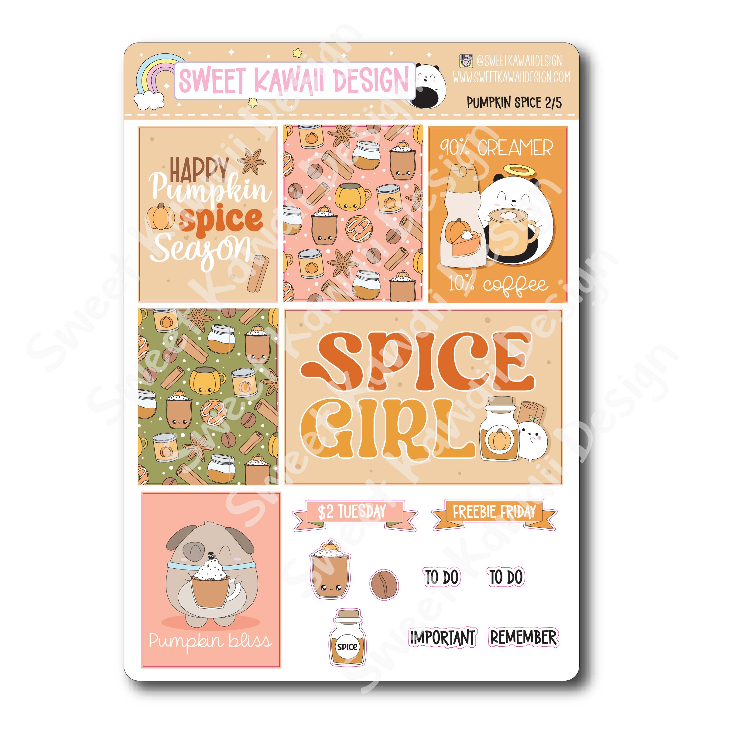 Weekly Kit - Pumpkin Spice - SIZE OPTIONS AVAILABLE