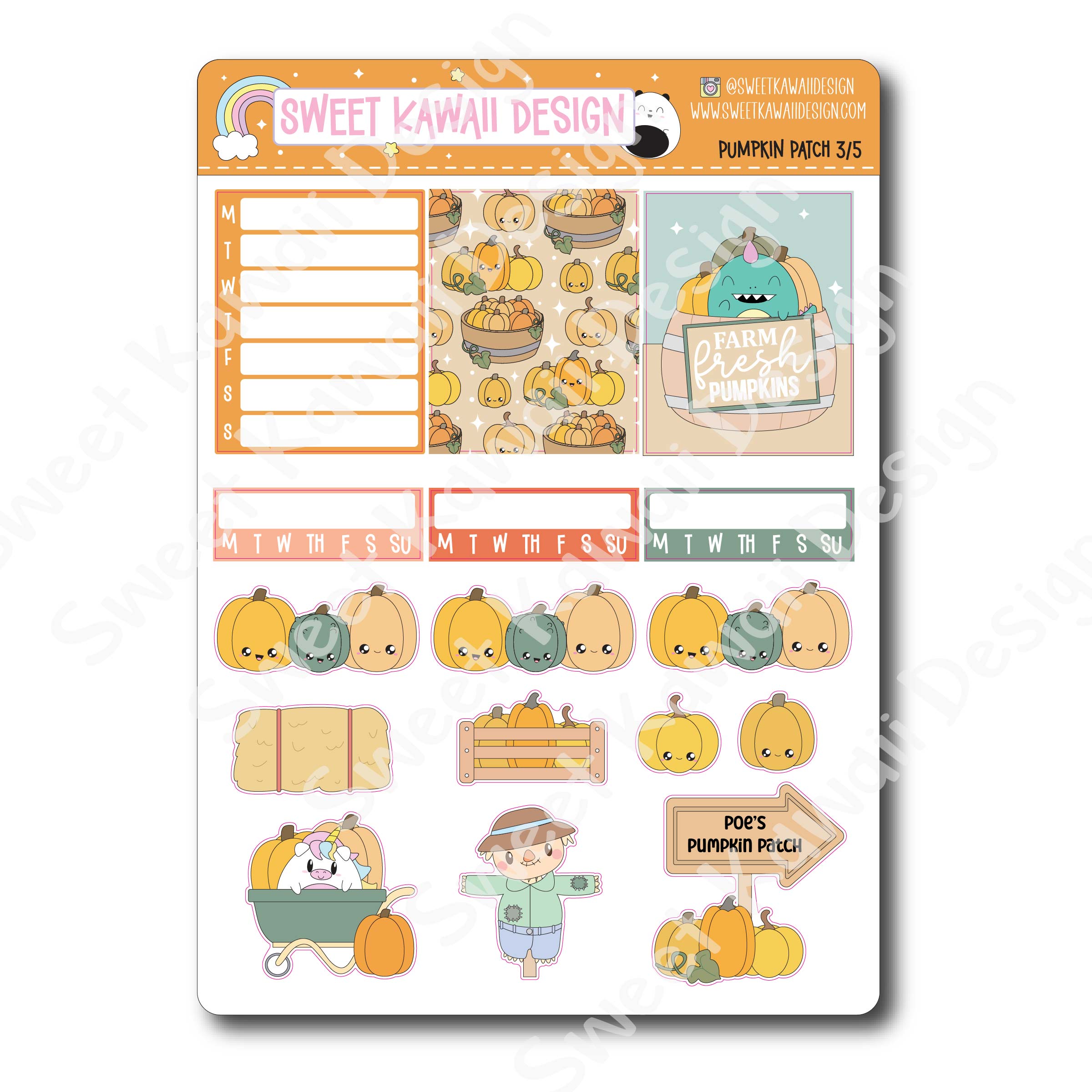 Weekly Kit - Pumpkin Patch - SIZE OPTIONS AVAILABLE