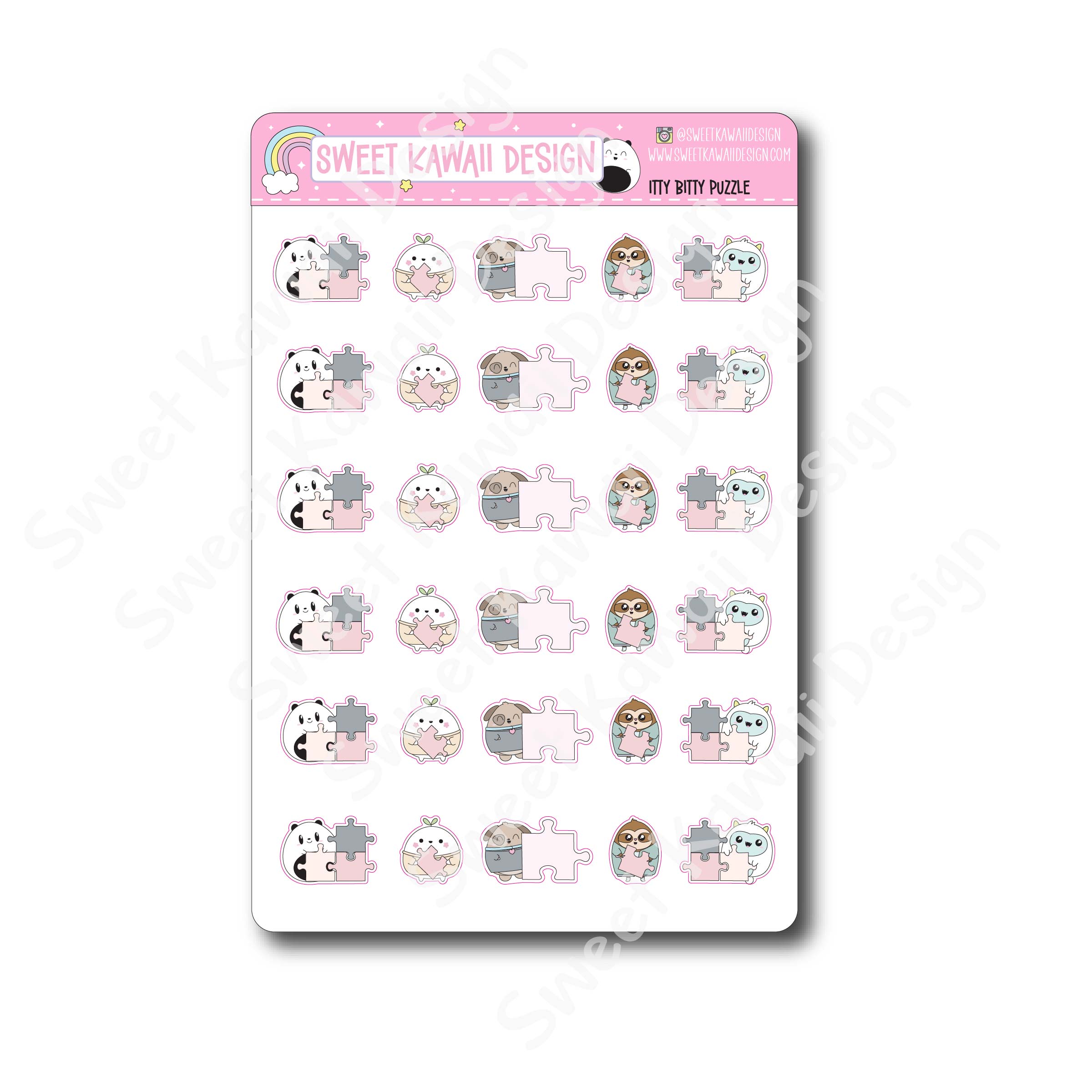 Kawaii Puzzle Stickers