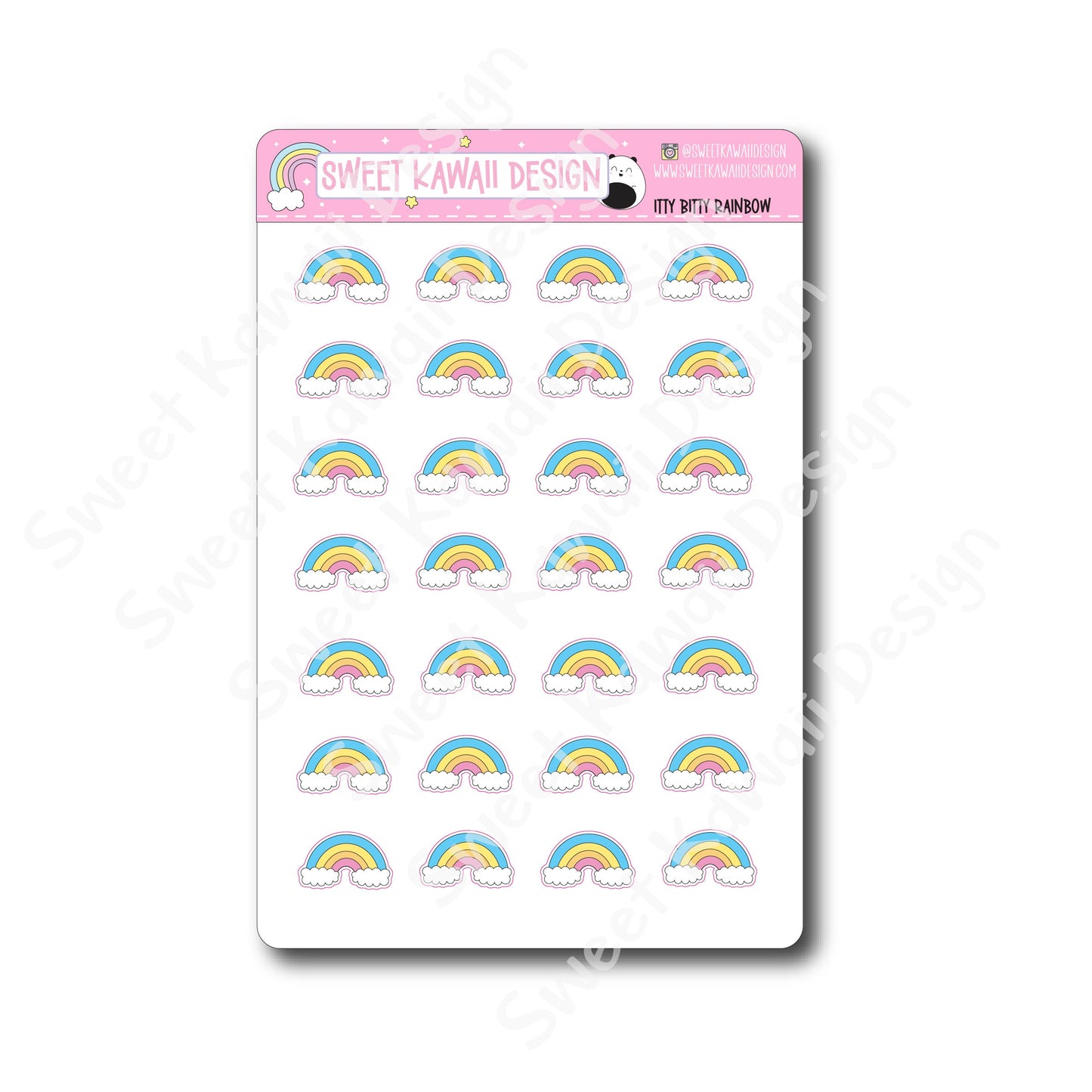 Kawaii Rainbow Stickers