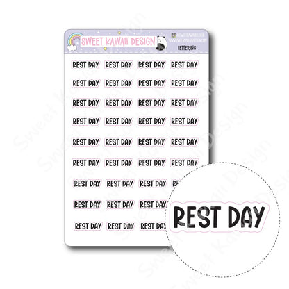 Lettering - Rest Day