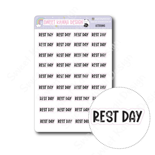 Lettering - Rest Day