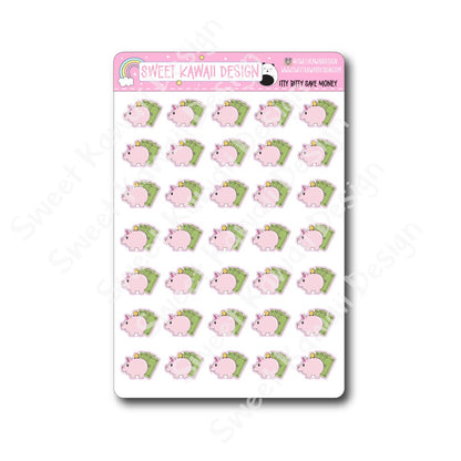 Kawaii Save Money Stickers