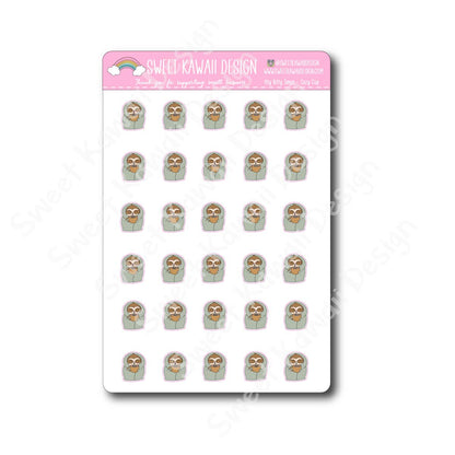 Kawaii Simon Stickers - Cozy Cup