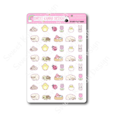 Kawaii Spring Babies Stickers