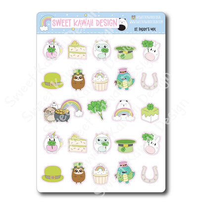 Kawaii St Paddy's Mix Stickers